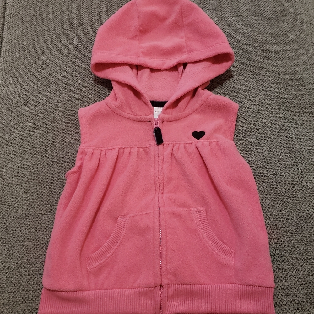 Carters Pink Fleece Vest